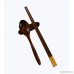 4 Pieces Hand crafted Leaf Shape Wooden Chopsticks Spoon Forks Rest Holder (1) - B015KMEXGO